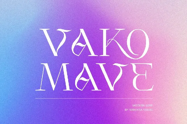 Vako Mave font