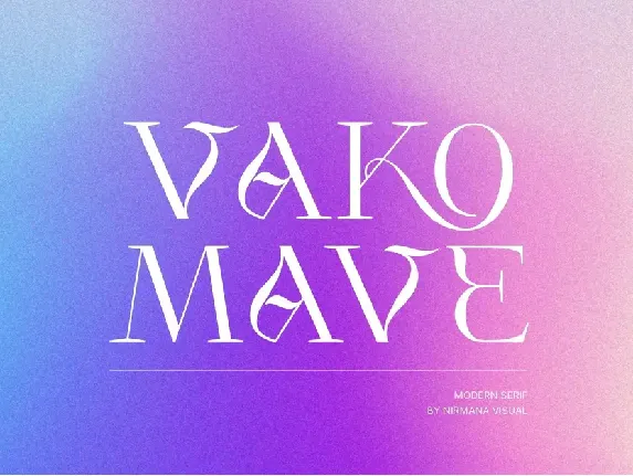 Vako Mave font