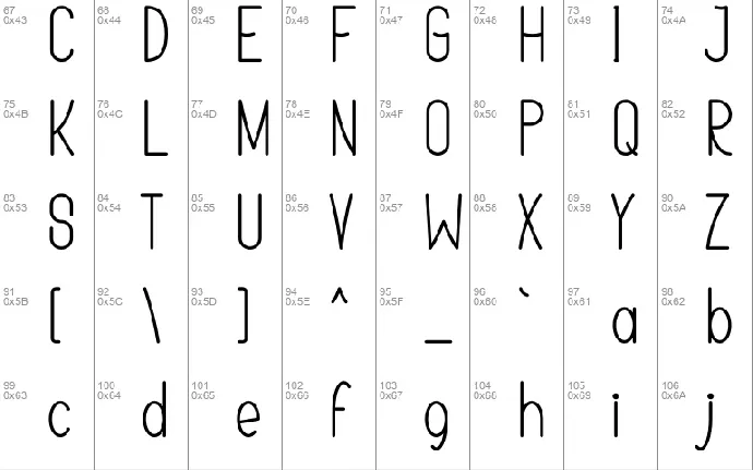 RALINE font