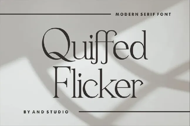 Quiffed Flicker font