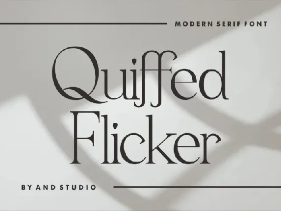 Quiffed Flicker font