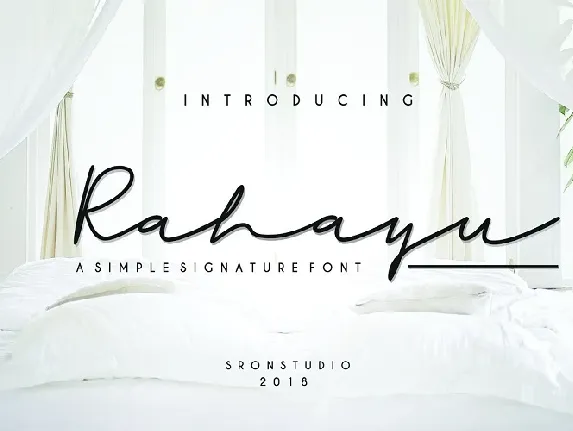 Rahayu Signature font