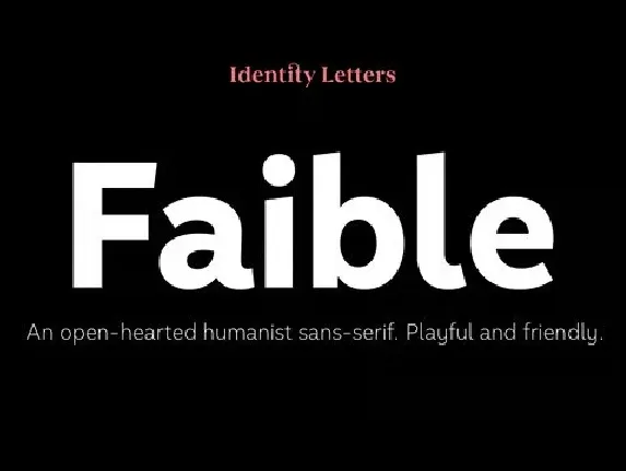 Faible Family font