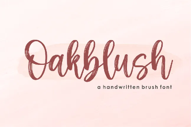 Oakblush font