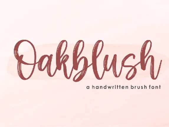 Oakblush font