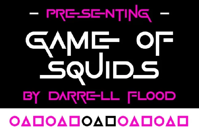 Game Of Squids font