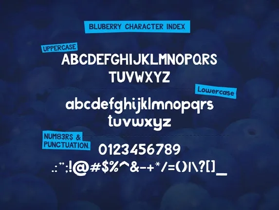 Bluberry Typeface font