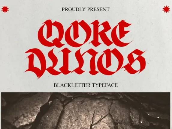 Qore Dunos font