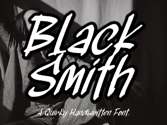 Black Smith Italic - Personal U font