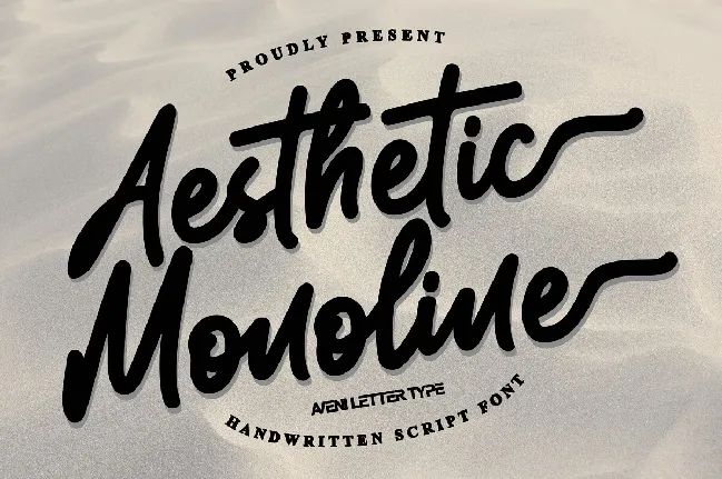 Aesthetic Monoline font