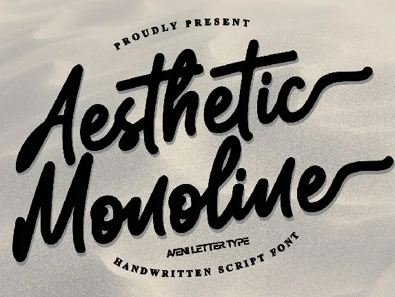 Aesthetic Monoline font