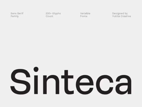 Sinteca Family font