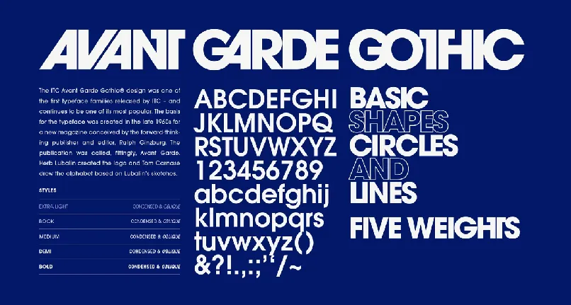 Avant Garde font