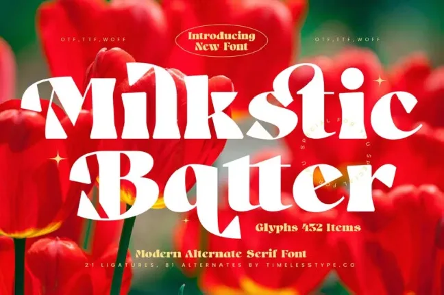 Milkstic Batter font