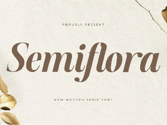 Semiflora font