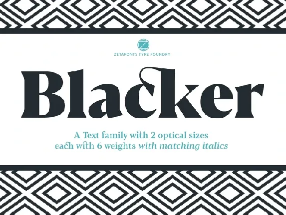 Blacker Serif Family font