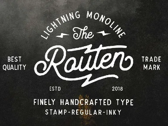 Routen font