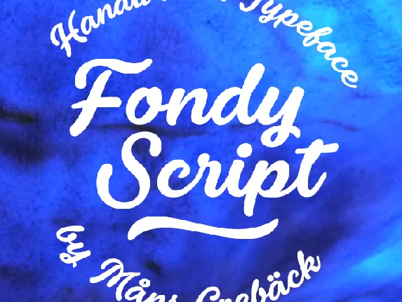 Fondy Script PERSONAL USE ONLY font