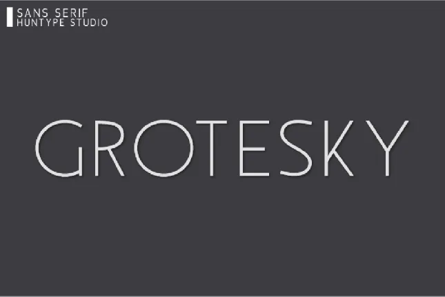 Grotesky font