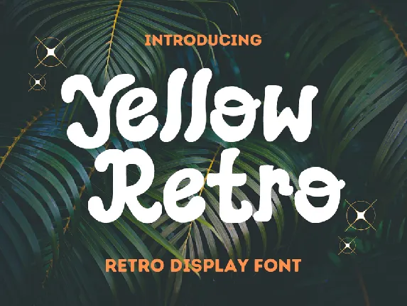 Yellow Retro font