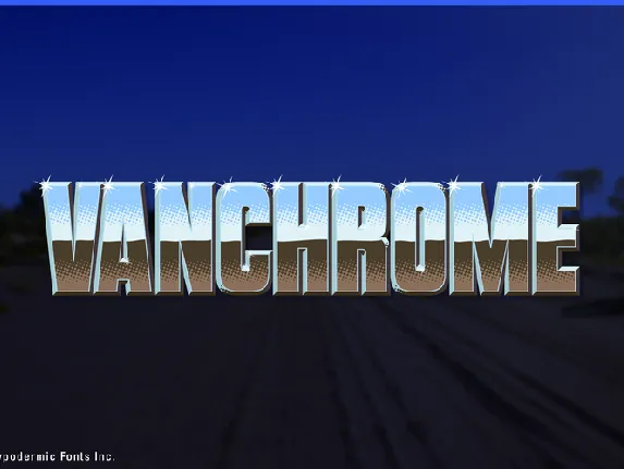 Vanchrome font