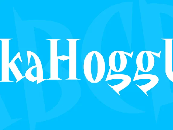 akaHoggle font