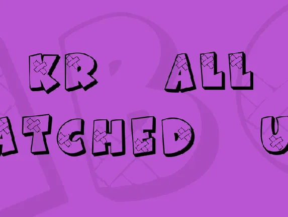 KR All Patched Up font