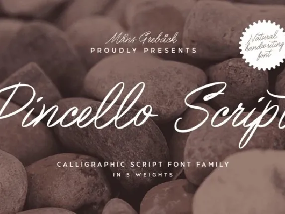 Pincello Script font