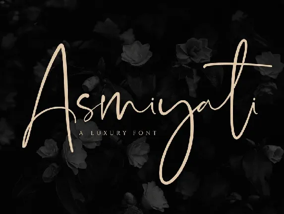 Asmiyati Luxury Script font