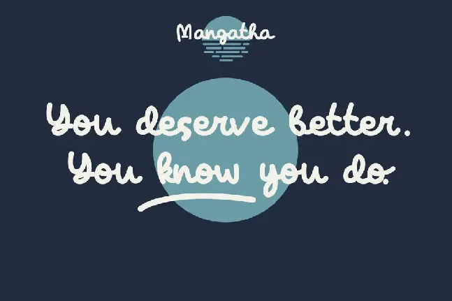 Mangatha – Handwritten font