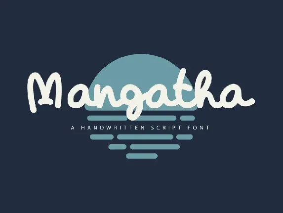 Mangatha – Handwritten font