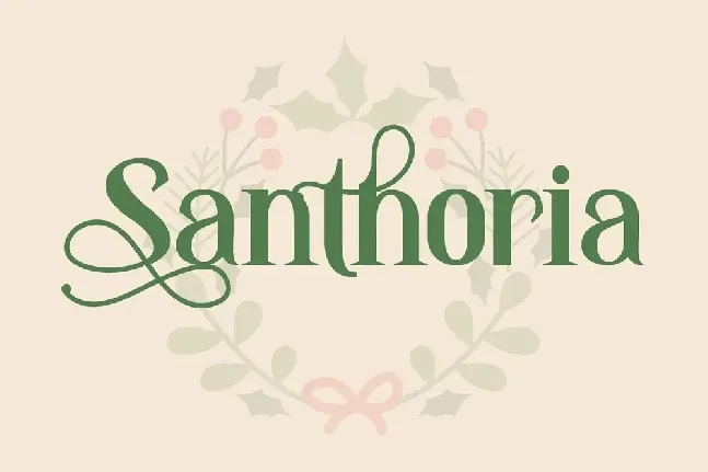 Santhoria font