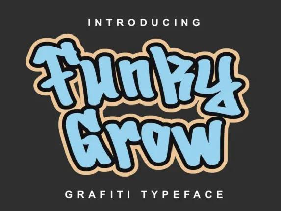 Funky Grow font