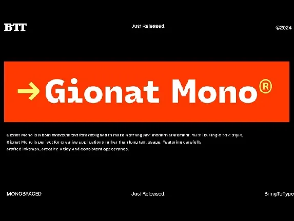 Gionat Mono font