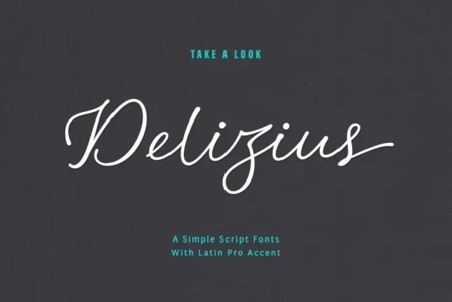 Delizius font