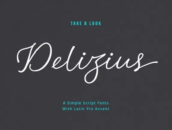 Delizius font