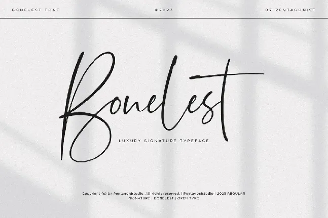 Bonelest font