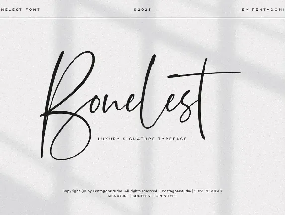 Bonelest font