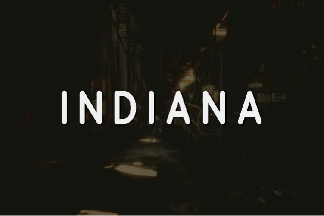 Indiana font