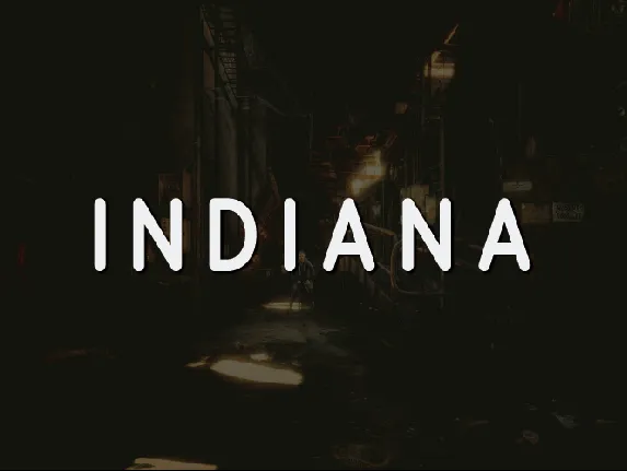 Indiana font