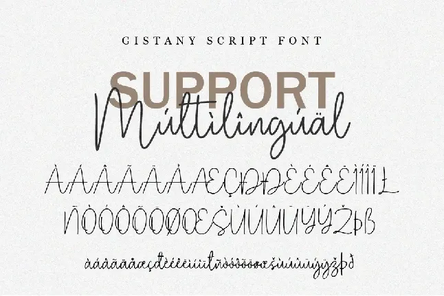 Gistany font