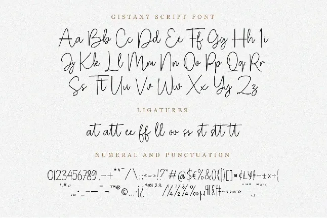 Gistany font