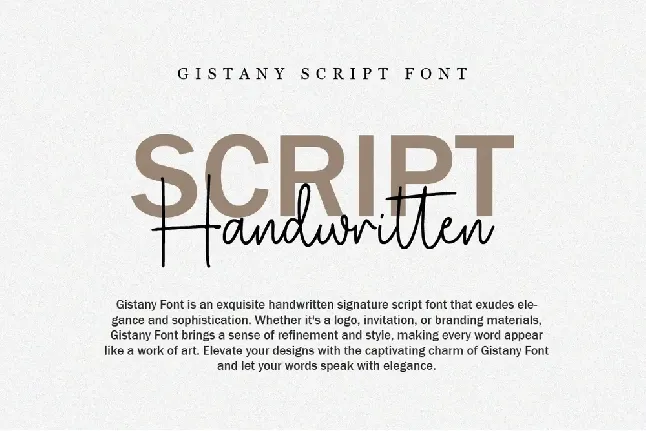 Gistany font