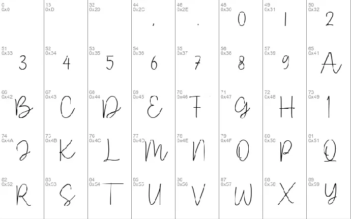 Gistany font