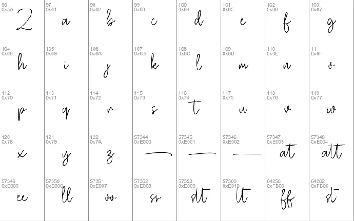 Gistany font