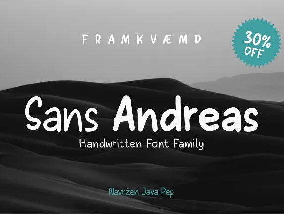 Sans Andreas Demo font