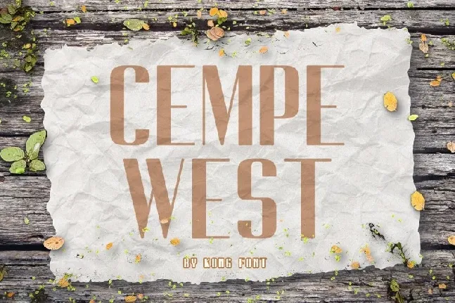 Cempe West Sans font