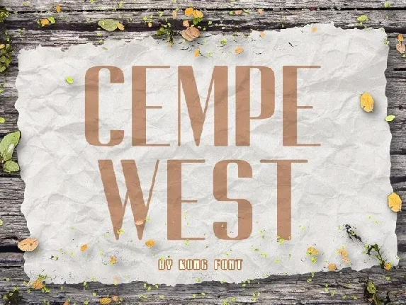 Cempe West Sans font