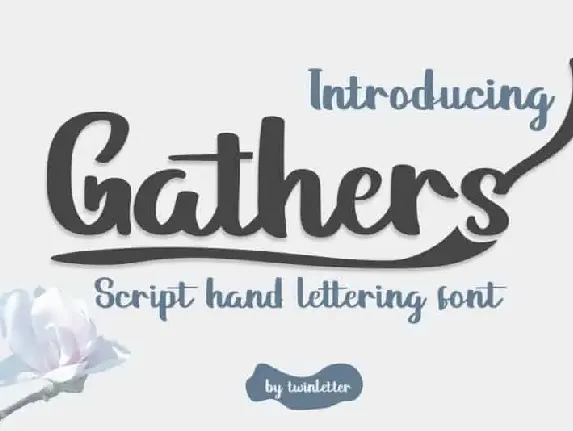 Gathers Script font