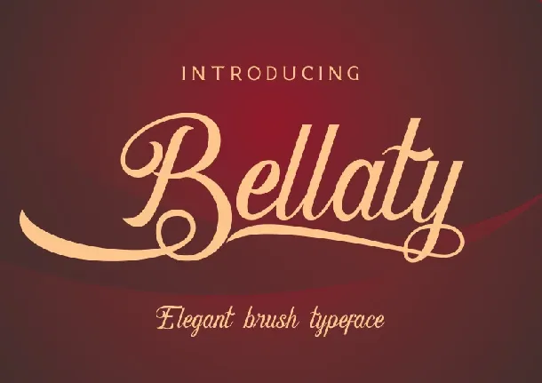 Bellaty Brush Scripts font